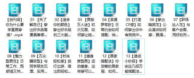 Monica《男士衣品穿搭快速提升指南》百度网盘下载【080909】