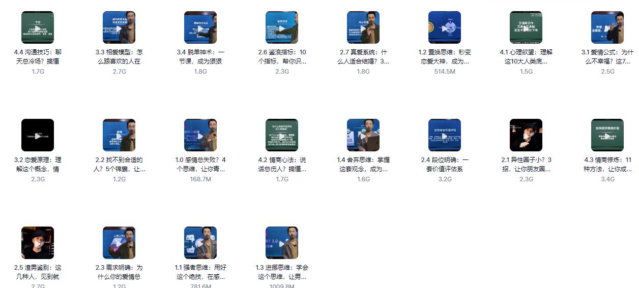 高情商修炼_情感逆袭术训练营_百度网盘下载【082902】