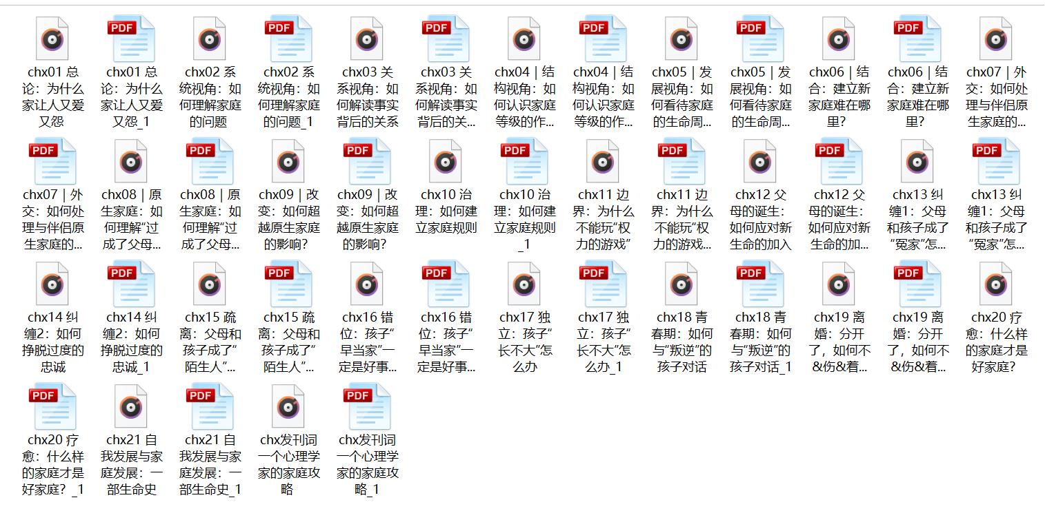 陈海贤《家庭关系21讲》网盘下载【010405】