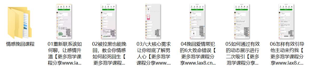 [7GB]六大秘籍教你挽回爱情【完结】网盘下载【010605】