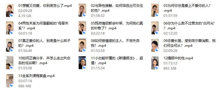 [23GB]赛维爱情撞上心理学，提升恋商的必修课（13集视频）