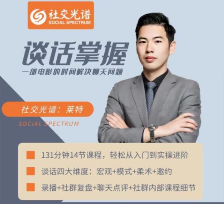 [10.5GB]社交光谱莱特《谈话掌握》一部电影的时间解决聊天问题