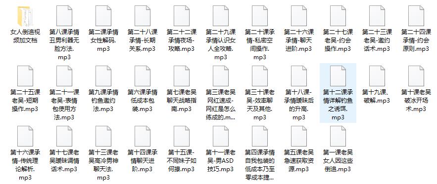 浪迹老吴承情速成课《女人倒追》