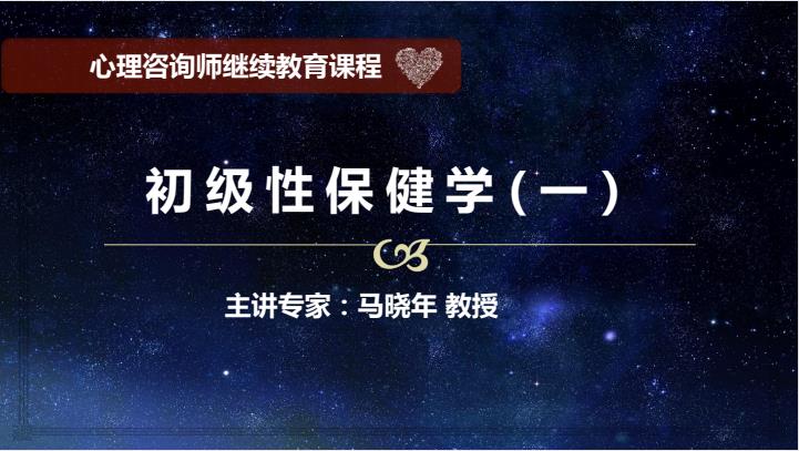 《咨询中的性》性生理性心理远程培训视频课程