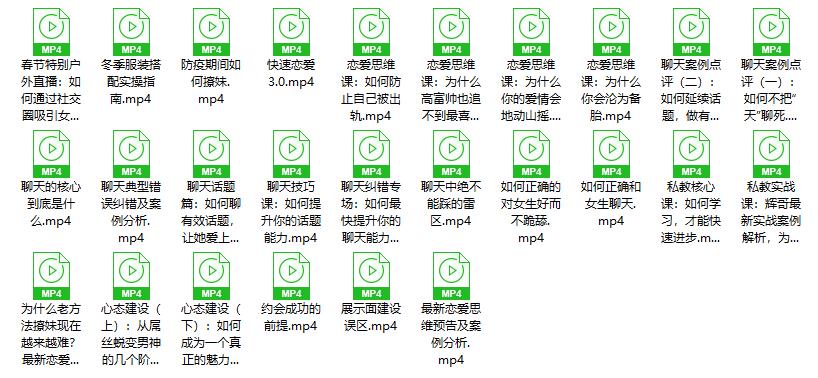 [27.7GB]晓辉恋爱私人定制课《钉钉私密课》