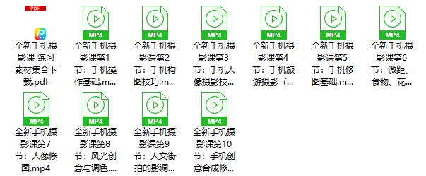 【完结】全新手机摄影课