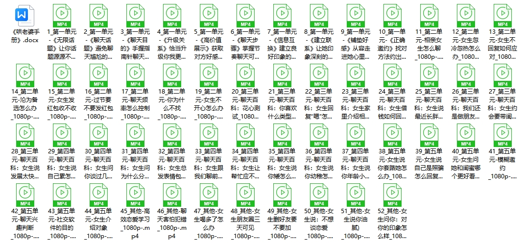 大鹏聊天课（送案例）