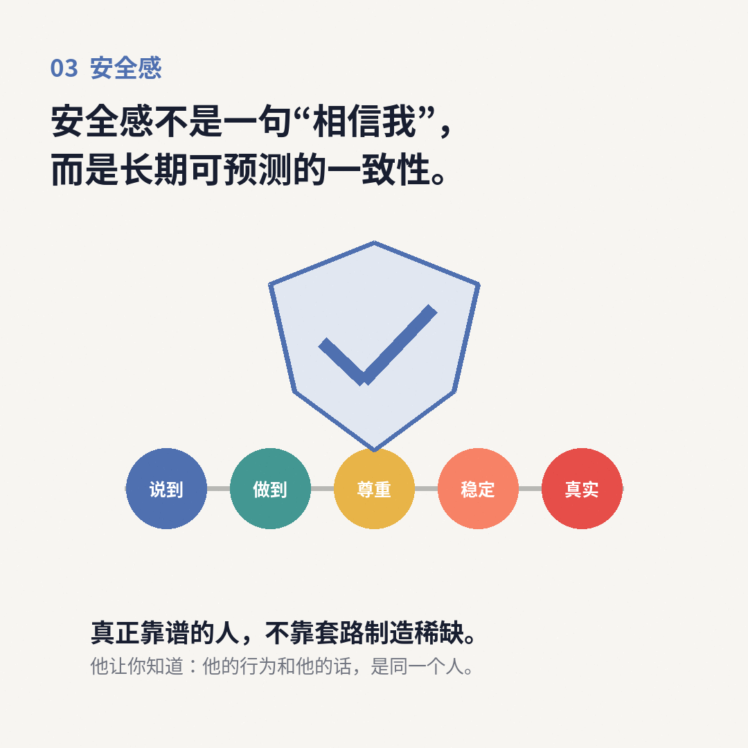 安全感不是口头承诺,而是长期一致性