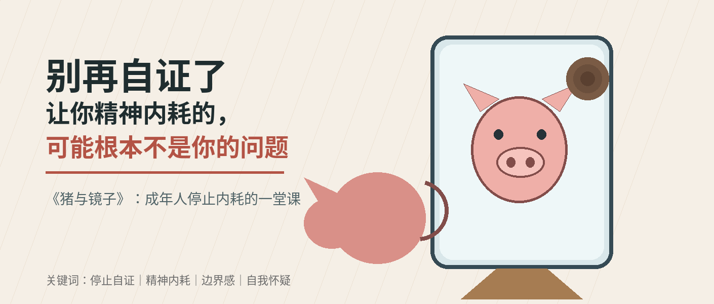 停止自证与精神内耗:猪与镜子封面